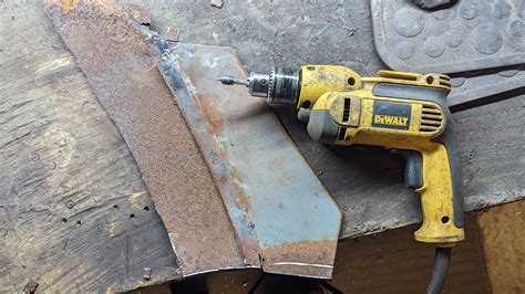 remove old sheet metal weld|removing spot welds with drill.